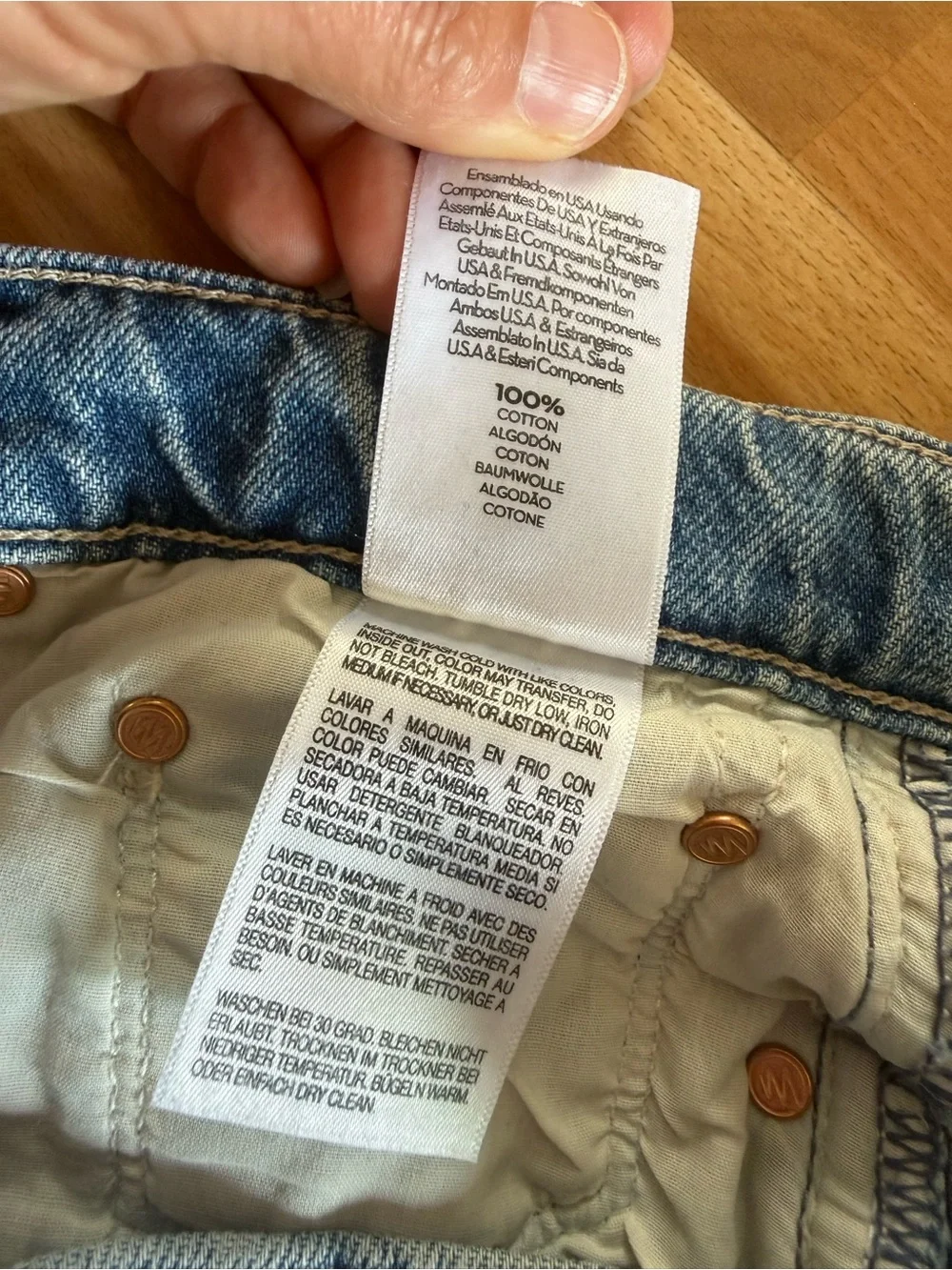 Mother The Skipper Short N’ Long Fray Shorts in Leap at the Chance - 29